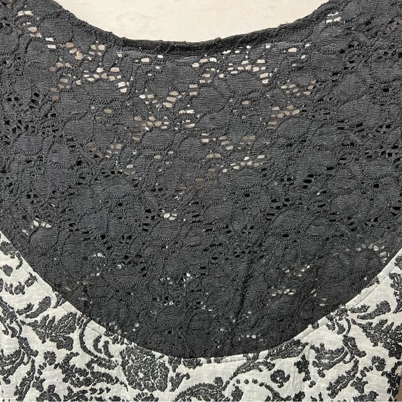 Free People Gray Knit Floral Lace Corset Front Dress - Picture 4 of 9